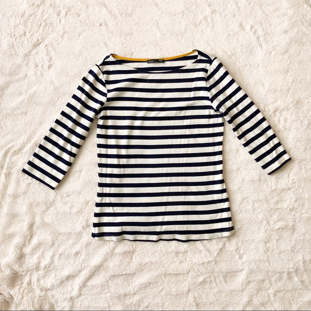 Zara long sleeve striped shirt